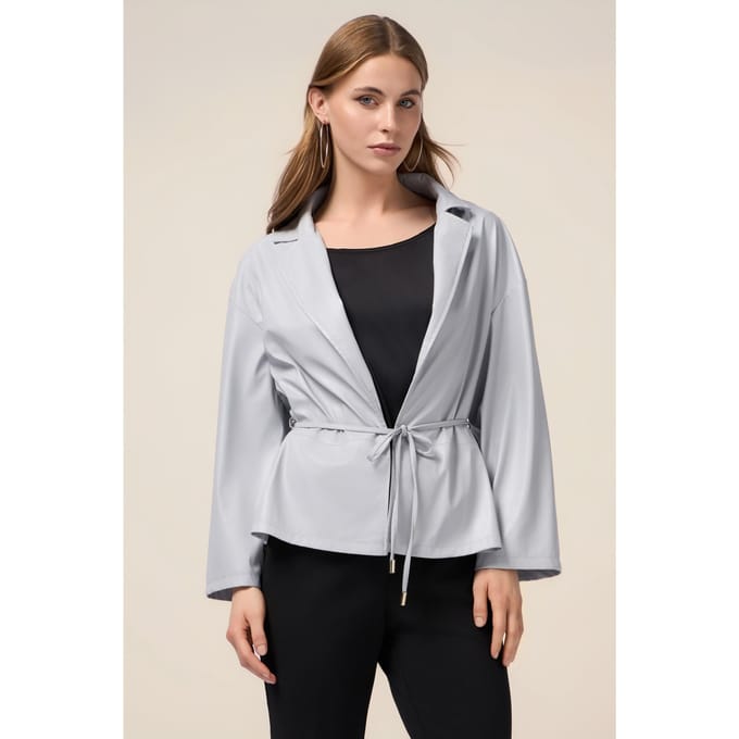 Oltre Unlined Jacket In Coated Fabric Grey Taglia: M | Giacche Outlet | Donna | Grigio