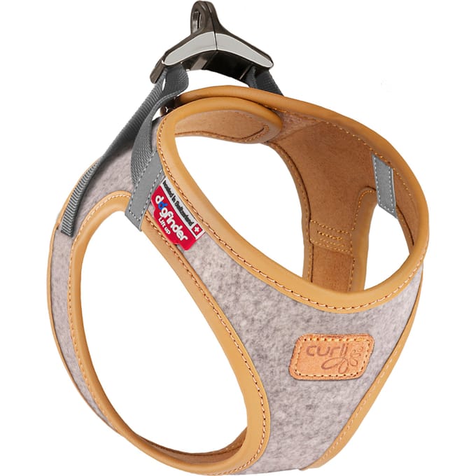 Curli Vest Harness Alpine Clasp, lichtgrijs Gr. M: 43,4 - 49cm hond
