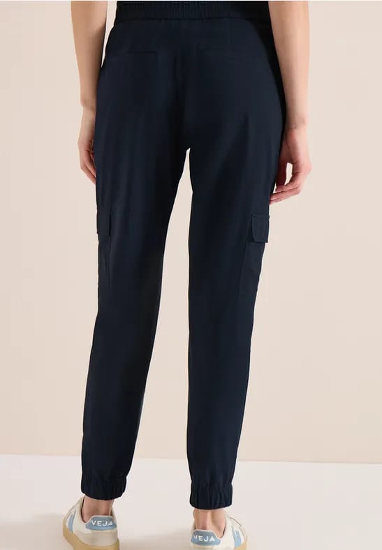 Mid Waist Slim Legs broek in cargo-look