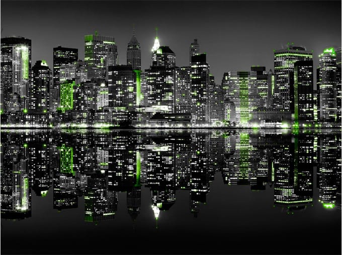 Fotobehang - NYC in slaap.