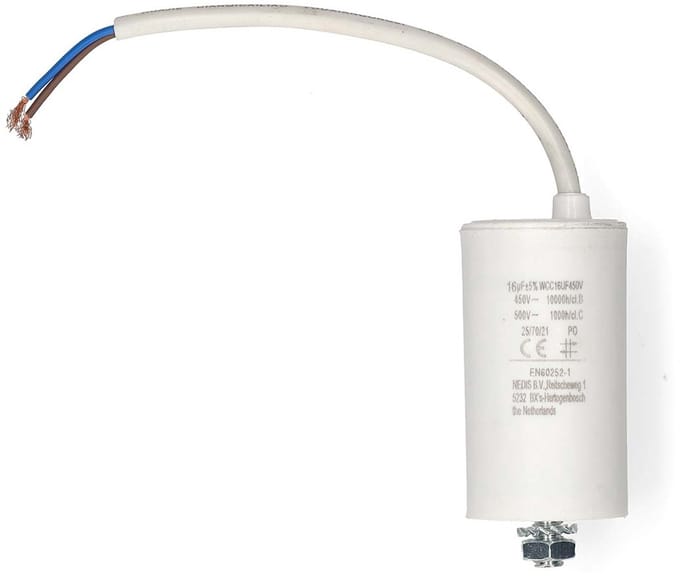 Nedis Condensator - 16 uF - 450 - Draadkabel - 1 Stuks