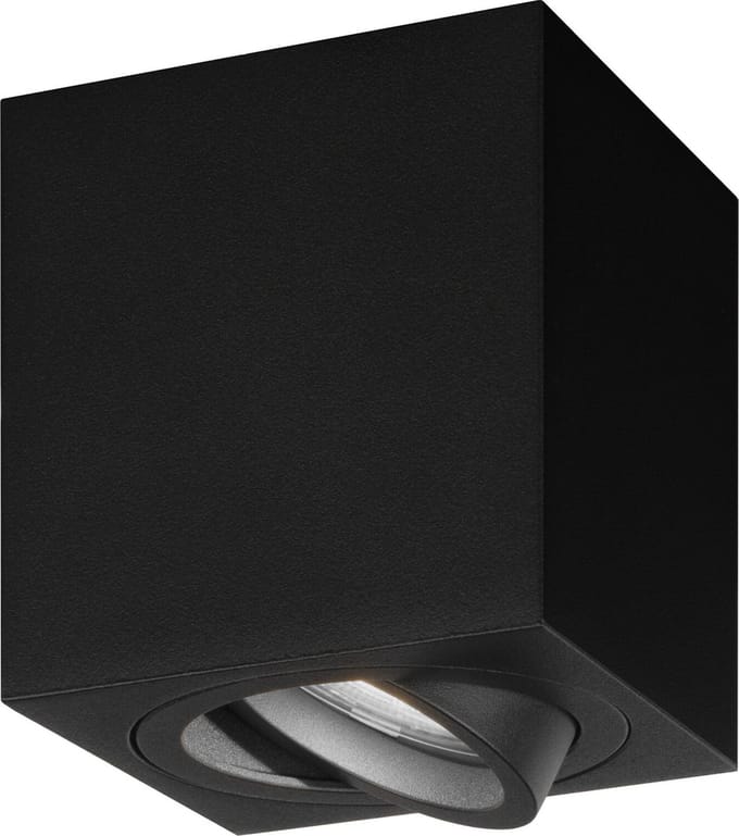 Ledvion - LED Opbouwspots - Dimbaar - 3W - 6500K - Zwart