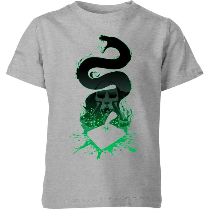 Harry Potter Basilisk Silhouette Kinder T-shirt - Grijs - 122/128 (7-8 jaar)