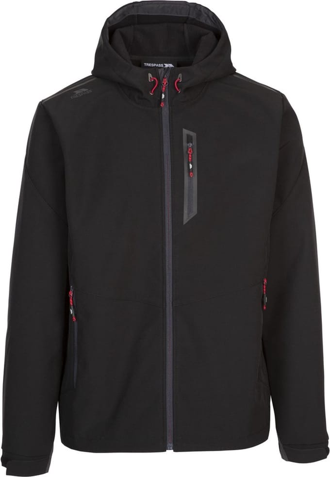 Trespass-jas Marlon B - Softshell-jas voor heren Tp75 Zwart
