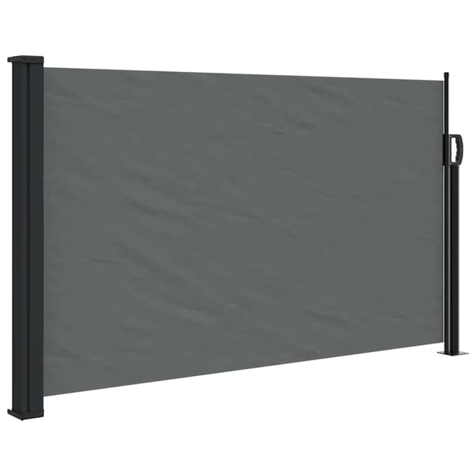 vidaXL - Uitschuifbaar - zijluifel - antraciet - 120x600 - cm