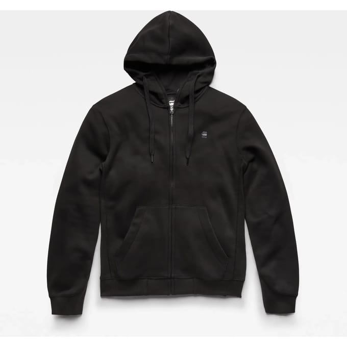 G-STAR Premium core hdd zip sw l\s Heren Trui - dk black