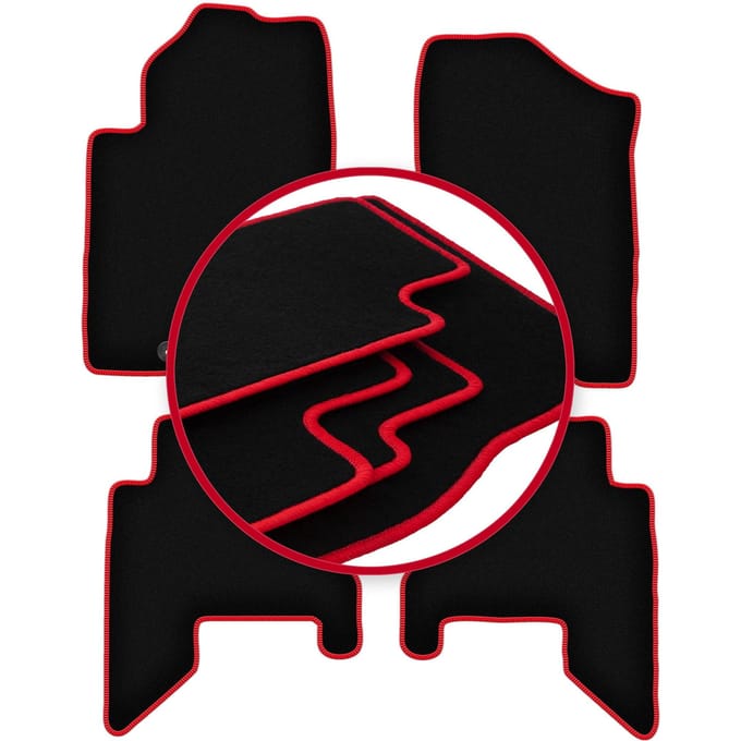 CARLUX-RED automatten voor: Nissan Pathfinder 5-zits (vóór facelift) (2005-2010)