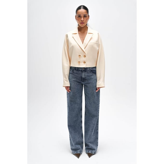 BENU Dames Korte Botergele Blazer