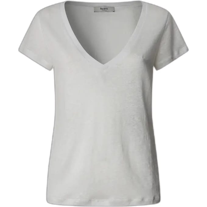 Dames-T-shirt met V-hals Pepe Jeans Megan