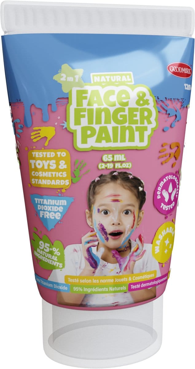 Boti Natural Face & Fingerpaint Tube - Pink 65ml