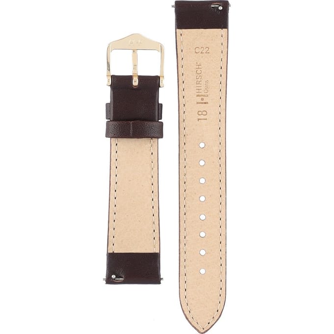 HIRSCH OSIRIS M BROWN SHINY CALF 18/16MM 03475110-1-18