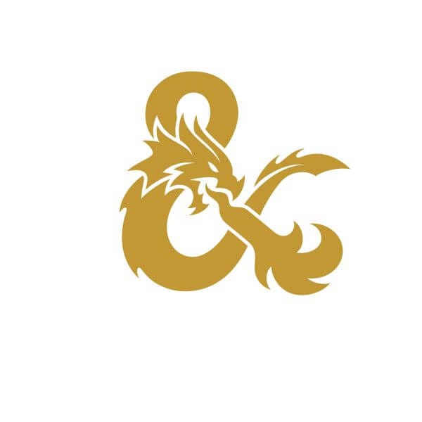 Dungeons & Dragons Ampersand Gold Women's T-Shirt - Wit - XL