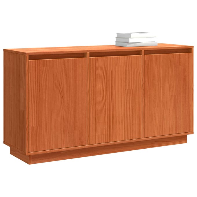 vidaXL - Dressoir - Bruin - Eiken - 111 - x - 34 - x - 60 - cm - Massief - grenenhout