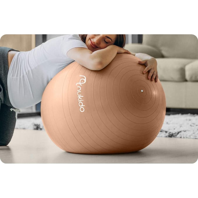 Zwangerschaps- en aerobicsbal 65 cm NS-951 beige