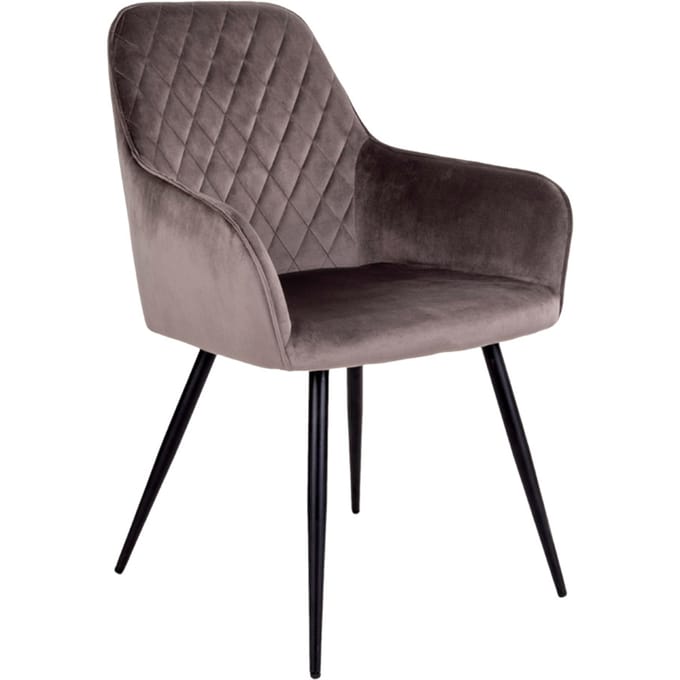 House Collection Velvet Eetkamerstoel Floki Grijsbruin