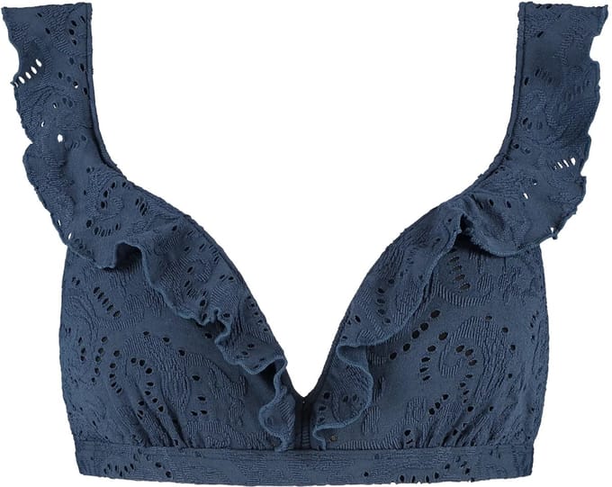 Beachlife padded wired bikinitop in de kleur marine.