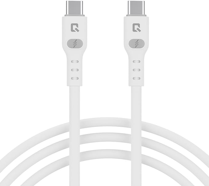 TUNIQ USB-C naar USB-C kabel 200cm - Snelle oplaadkabel - Wit