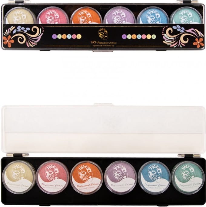 PartyXplosion Schmink Palet 6x10 gram Pastel Kleuren