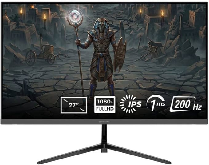 GameRaider ATUM GR27F20I 27 inch 200Hz 1ms Full HD Adaptive Sync IPS Gaming Monitor