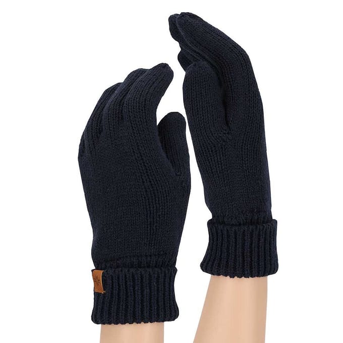 Sarlini - Handschoenen meisjes - Knitted - Burgundy - Navy - One Size