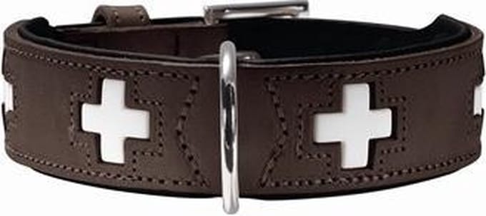 Hunter Hondenhalsband Swiss Bruin Maat 70