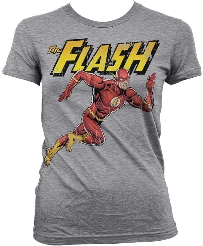 The Flash Running Girly T-shirt voor dames, Heather-Grey