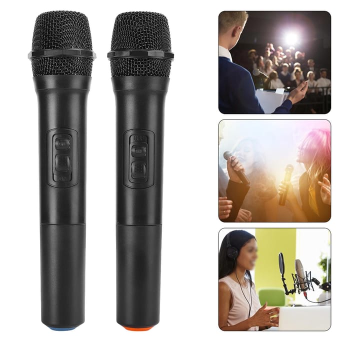 E7 Microphone à main sans fil haute fréquence universel avec accessoires d'antenne de réception
