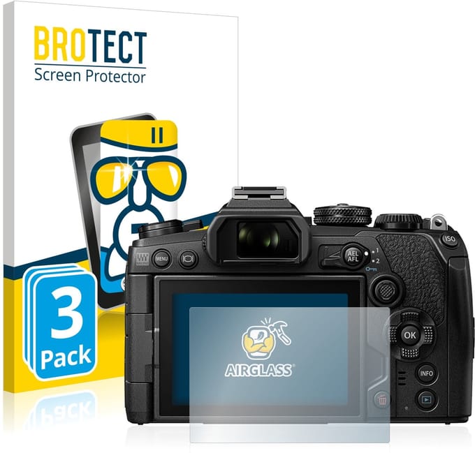 Screenprotector 3 Stuks voor Olympus OM-D E-M1 Mark III Beschermglas transparant