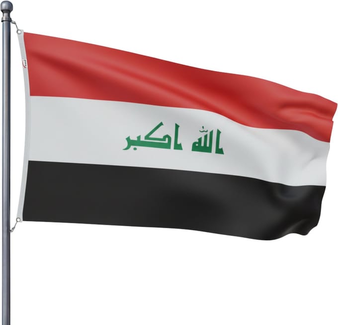 Trasal – vlag Irak - irakese vlag 150x90cm