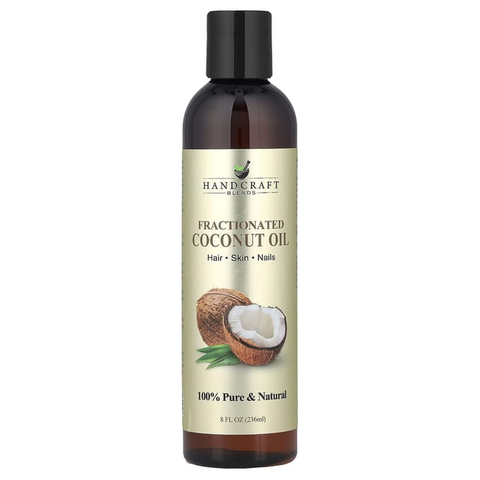 Handgemaakte Melanges, Gefractioneerde Kokosolie, 8 fl oz (236 ml) beige
