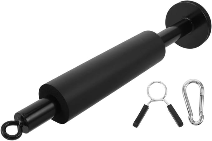 Halterstang Accessoires - Gewichtheffen Clips - Kracht Training - Stalen Constructie - 38.5 cm Lengte - Zwart