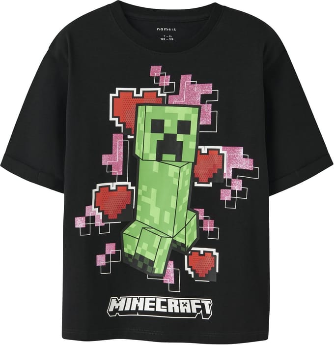NAME IT - NKFJYRA MINECRAFT SS NREG TOP BOX BFU - Meisjes - T-shirts