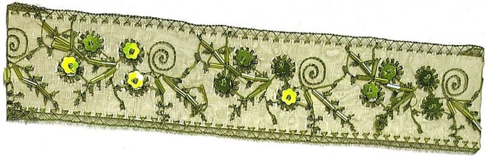 Rojafit Elastische Cult "Flower Power" Haarband 5 cm. Breed - Groen