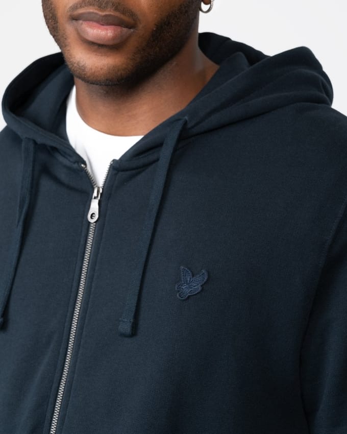 Lyle & Scott Tonal Eagle Heren Volledige Rits Hoodie