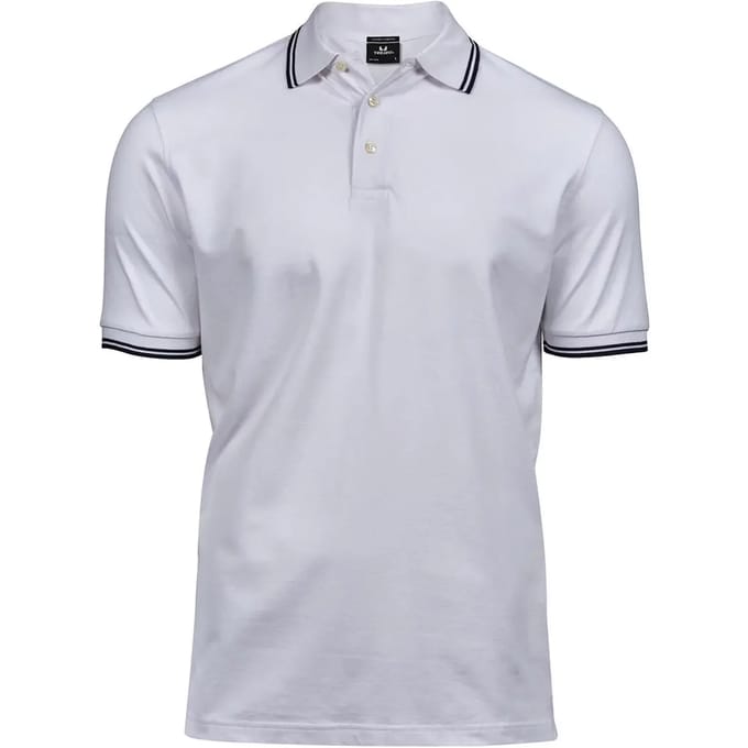 Tee Jays - Men´s Luxury Stripe Stretch Polo - White - M