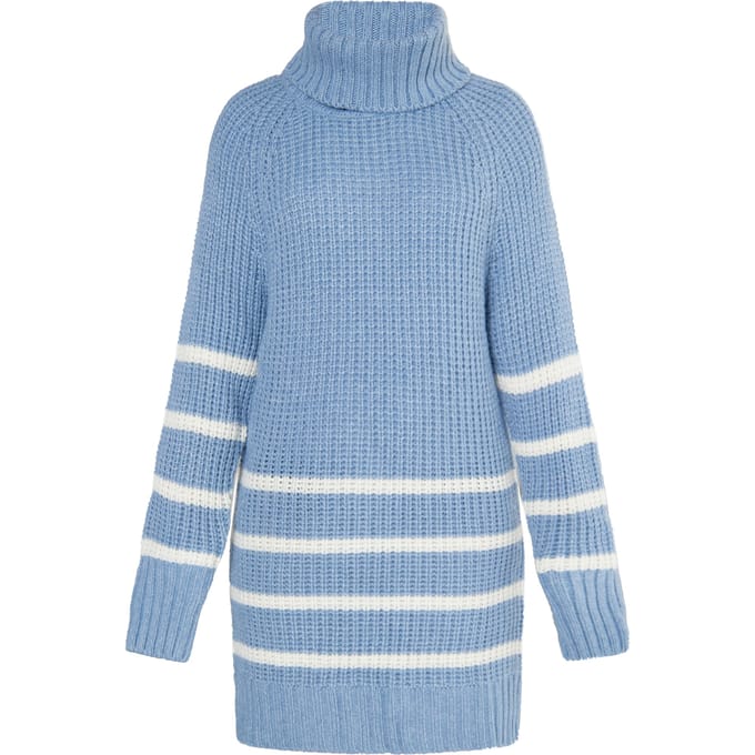 usha Gebreide trui Dames denimblauw