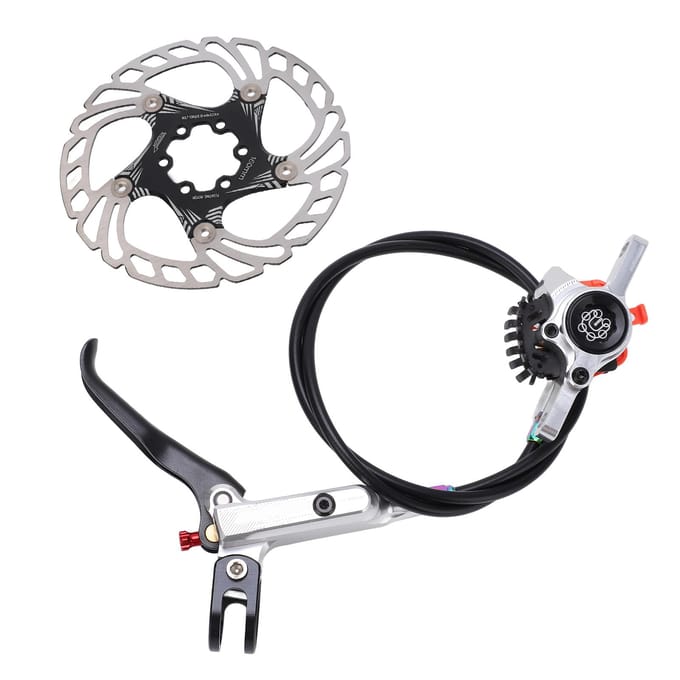 MEIJUN Fiets Schijfrem Kit Fiets Schijfrem Conversieset voor Racefietsen Mountainbikes Zilver zilver