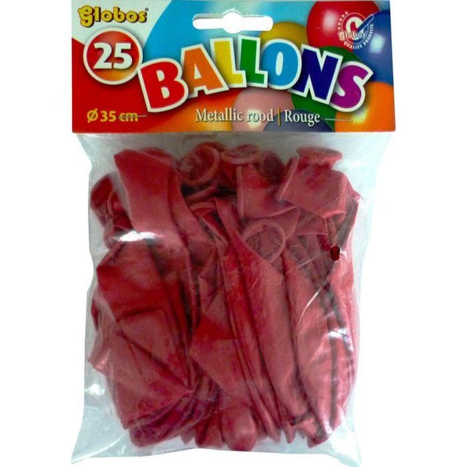 Ballons - 100 % Latex - 30 cm - Rouge - Qualité professionnelle - Gonflable à l'hélium