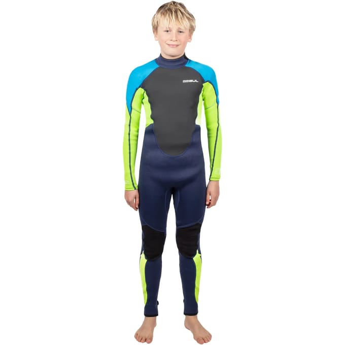 Volledige combinatie met lange mouwen kind GUL Response Flatlock 3/2 Back-Zip