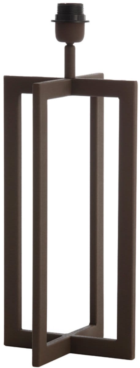 Light & Living Tafellamp Mace 46cm - Bruin (excl. kap)