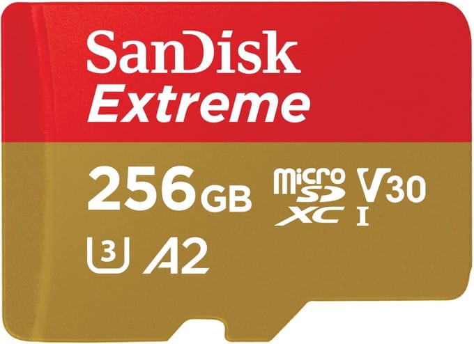 Sandisk MicroSDXC Extreme Gaming 256GB