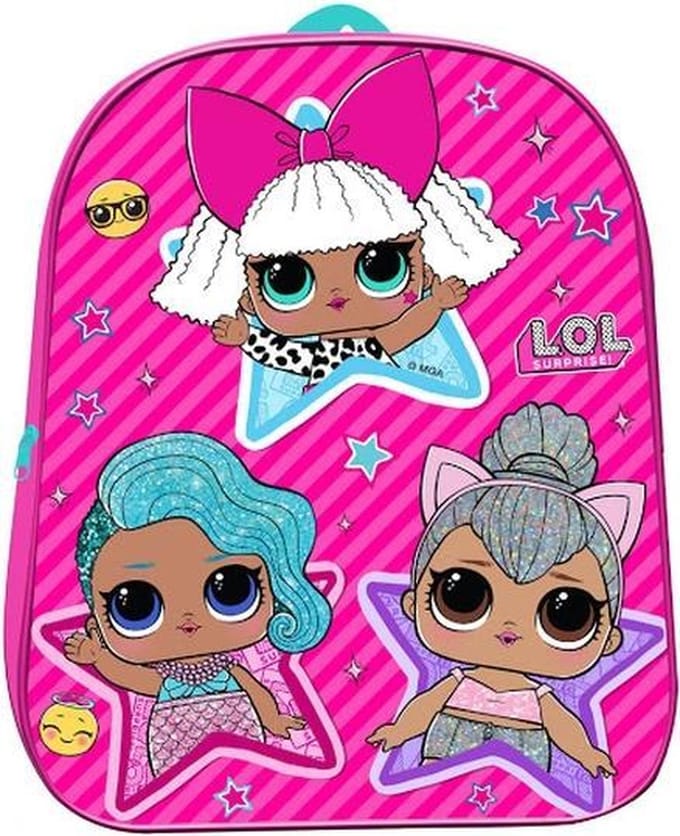 LOL Surprise Rugzak 3D Roze Lief 2-5 Jaar