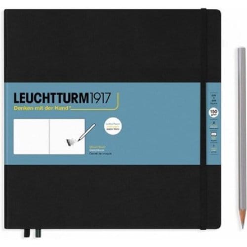 Leuchtturm1917 schetsboek, formaat 22,5 x 22,5 cm., kleur zwart