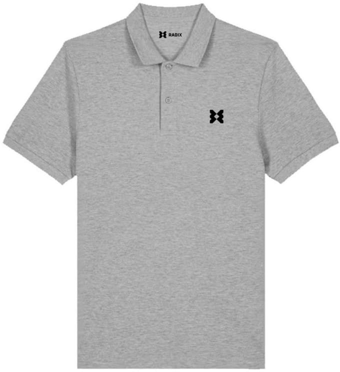 Radix - Polo - Heren - Kleur Grijs - Maat S - Met borstlogo