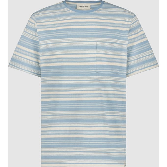 Circle of Trust Thomas Tee Light Blue Taglia: XXL | Magliette basic Outlet | Uomo | Blu