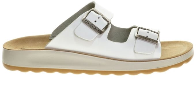 Witte Slippers Tweeband Fly Flot maat 42