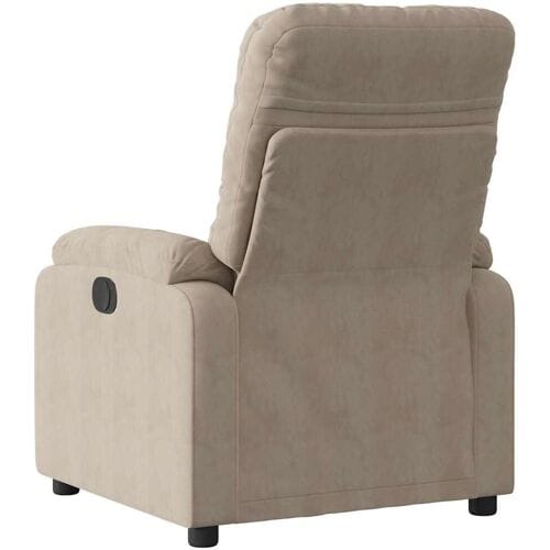 vidaXL - Fauteuil - verstelbaar - microvezelstof - taupe