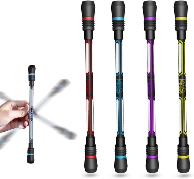 Rotating pen set van 4 stuks voor vingertraining, handflexibiliteit en hersenontwikkeling voor studenten