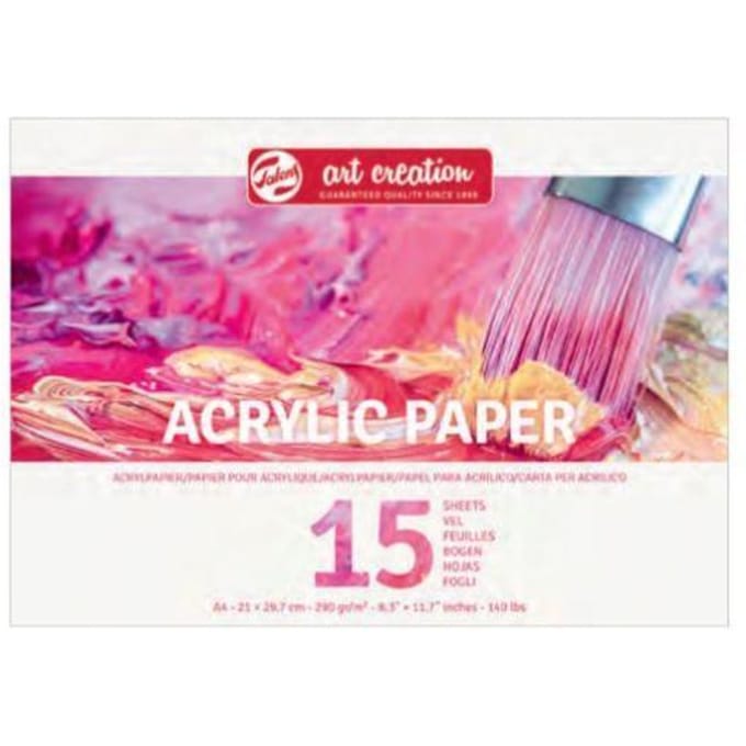 Papier voor acrylverf Talens Art Creation - A4 - 15 vel - 290 g/m²