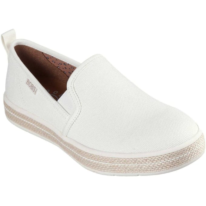 Skechers Dames Flexpadrill Canvas Espadrilles (Off White)
